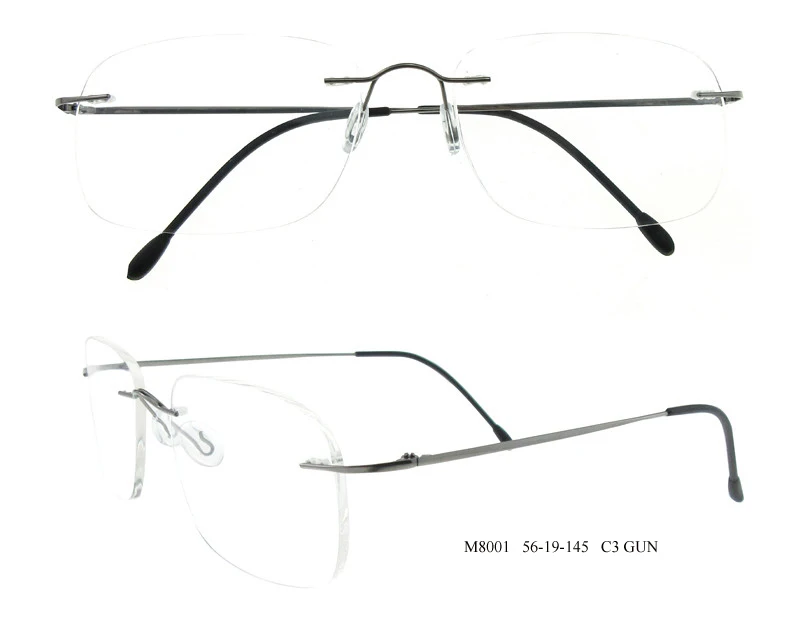 HOT Selling rimless titanium frame beta titanium fashion design on wholesale optical frame