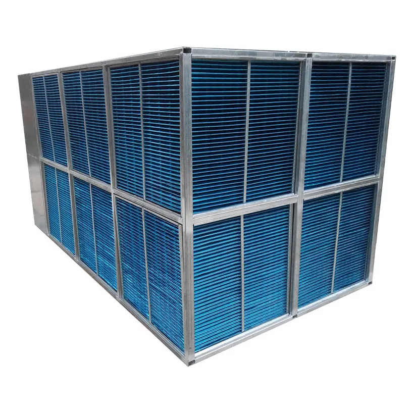 ventilation system crossflow 0.13mm thick aluminum foils sensible heat exchanger