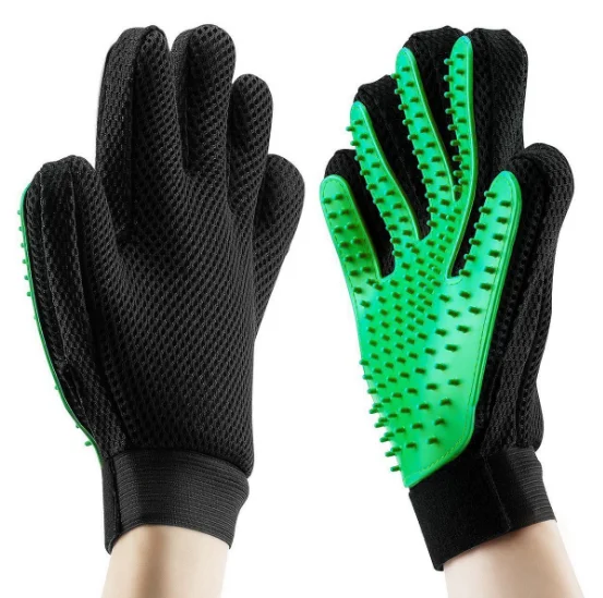 
Hot Sale Pet Dog Hair Brush Comb Glove Pets Finger Cleaning Massage For Grooming Supply Glove 