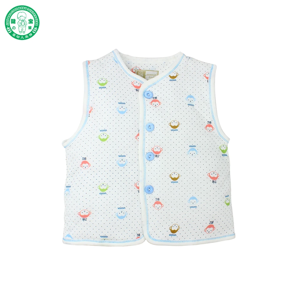 
2017 high quality baby apparel custom printing winter warm baby vest 