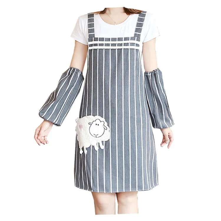 Cheap Custom Black Polyester Cotton Bar Apron with Pockets