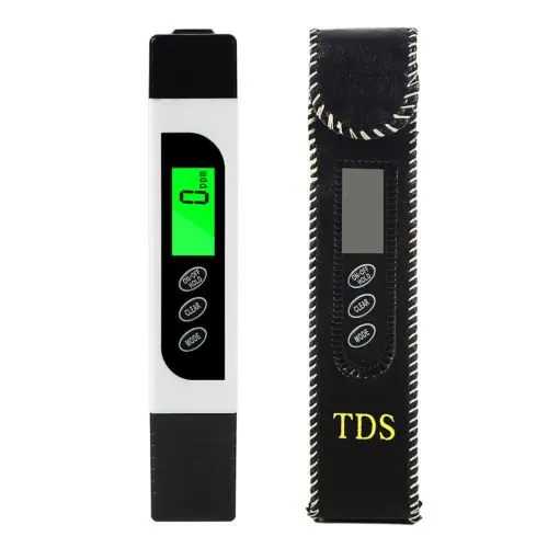 Цифровой тестер качества воды TDS ppm 3 в 1 0-9990ppm, Лучший комплект для тестирования питьевой воды