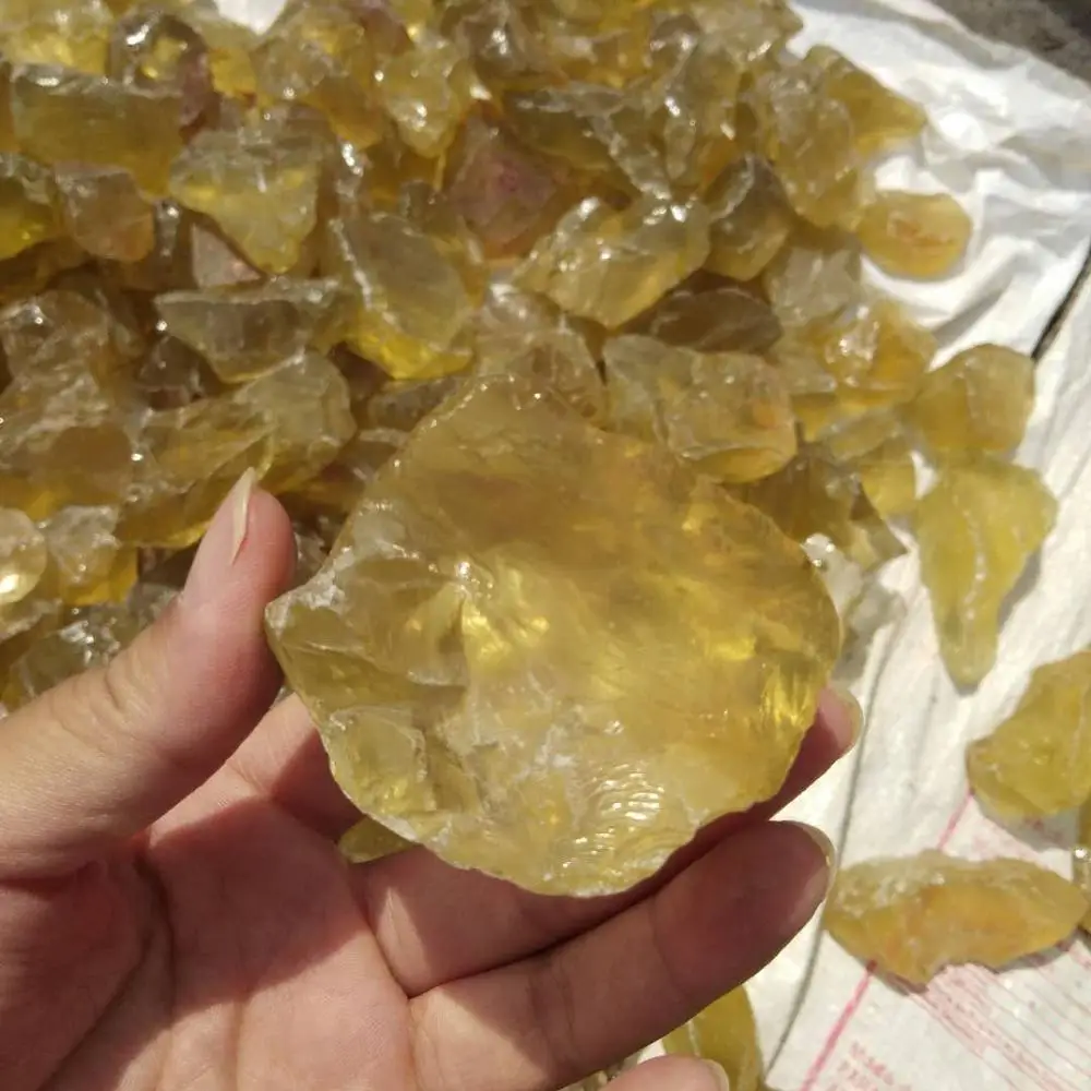 wholesale natural original yellow rough crystal stone citrine raw quartz crystal stone