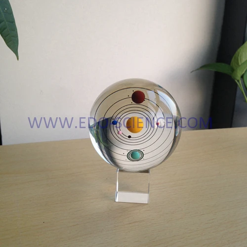 New arrival 3D planet crystal ball with 8cm for Wedding Gifts Souvenirs (R-2331