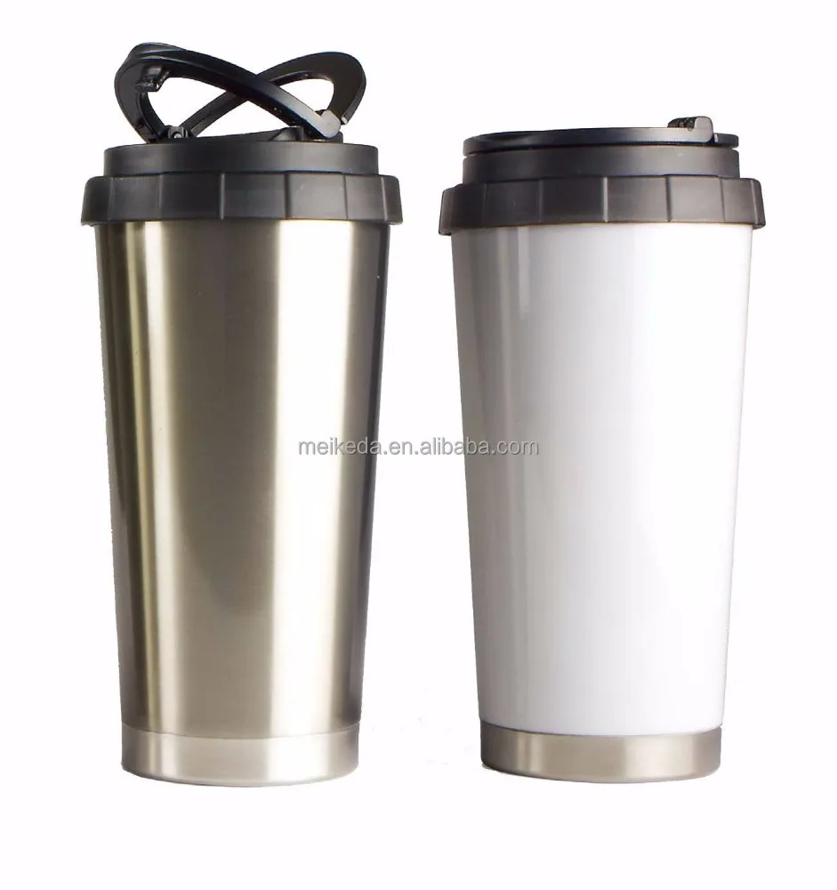 16 унций сублимационная бутылка из нержавеющей стали термос классическая кружка с портативной ручкой