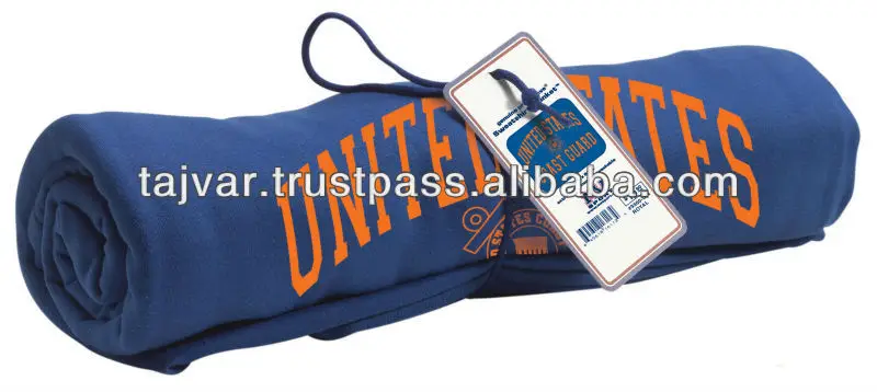 Custom logo popular hot sales Sweatshirt Fleece Blankets with custom design