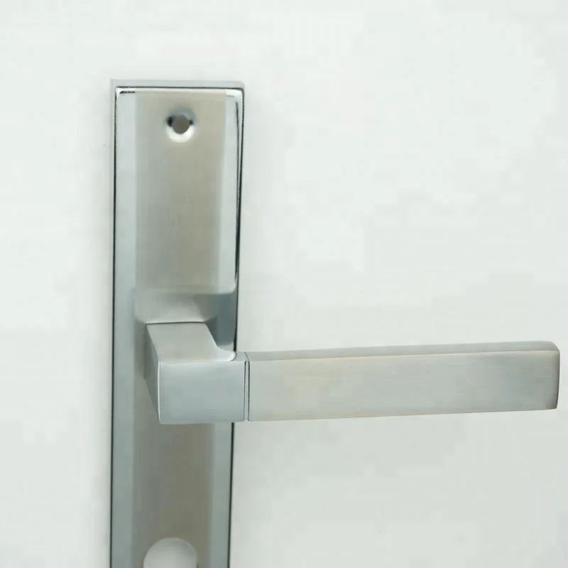 New style chrome and long plate door handle