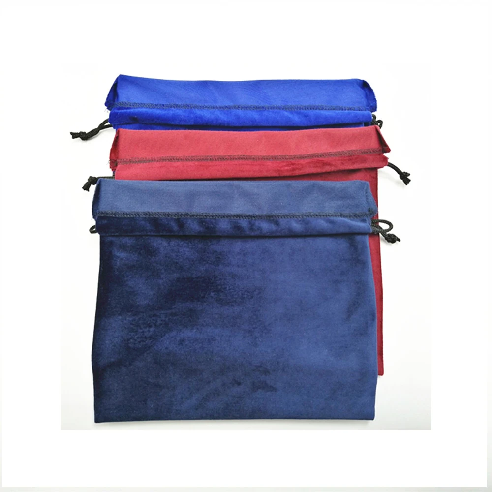 Packing Pouch Jewelry Storage Drawstring Bag Cloth Portable Soft Velvet Silk Gift Bag Extra Large