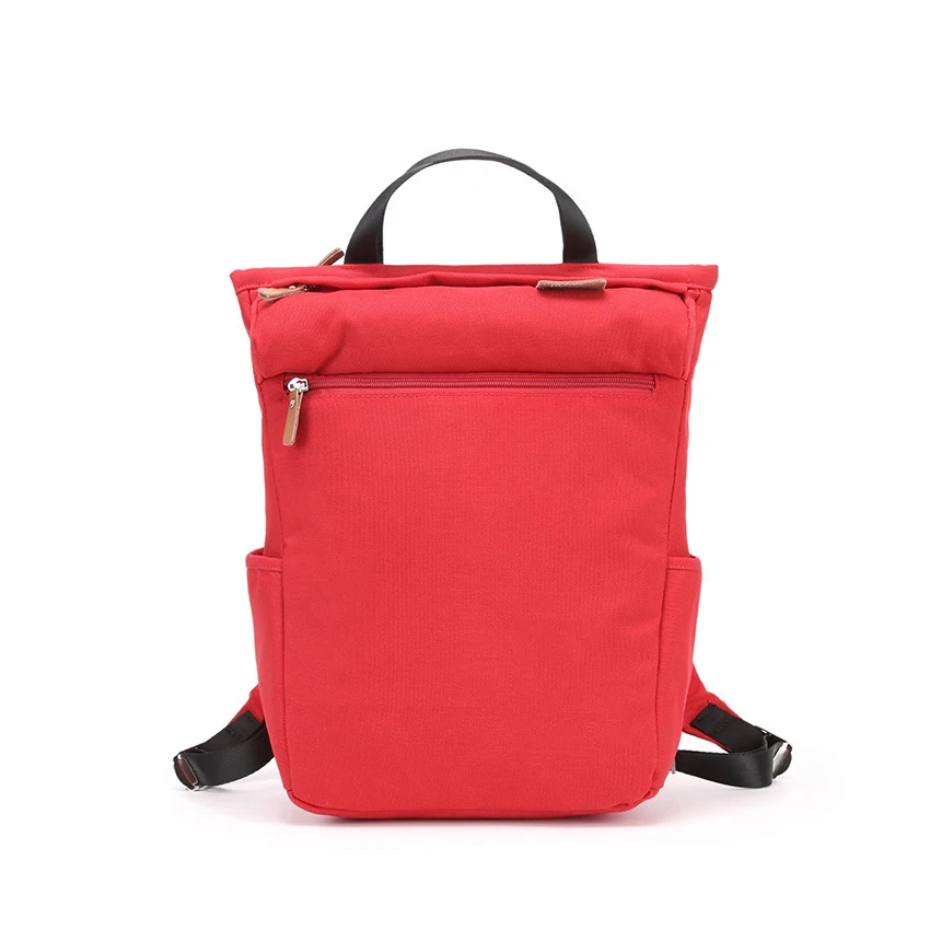 Korean Style Unisex School Bag Waterproof Plain Backpack for Boys and Girls New Model with Polyester Liner and Zipper Closure