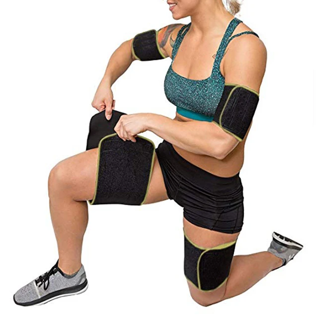 
Best thermal body care sauna sweat gym training fitness womens mens adjustable neoprene thigh arm slimming belt 
