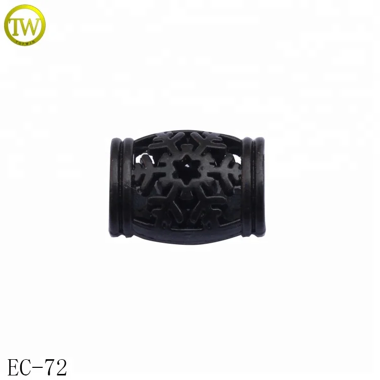 Zinc alloy silver metal cord spring toggle stopper for swimwear