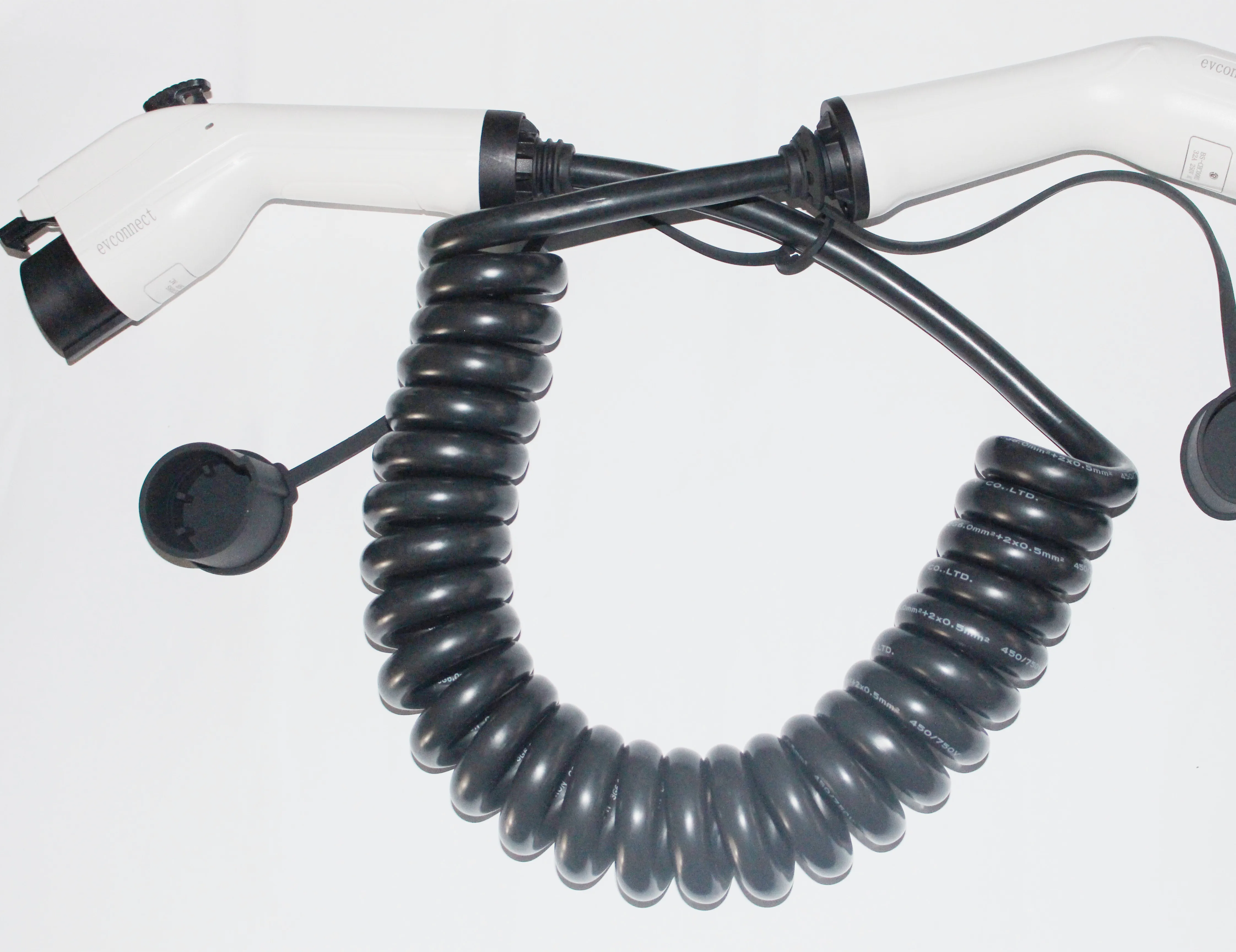 
WORKERSBEE AC Mode 3 SAE J1772 EVSE Charging Connector Cable Adapter Type 1 to IEC 62196-2 Type 2 mennekes Ladekabel 