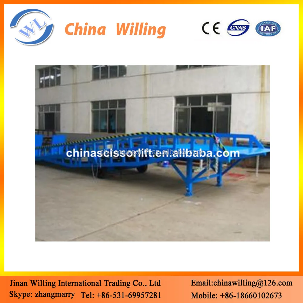 Hot selling 6~15t mobile container ramp for forklift