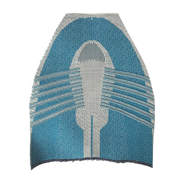 Latest stock arrival fashion 3D fly knitting uppers sports shoes vamp