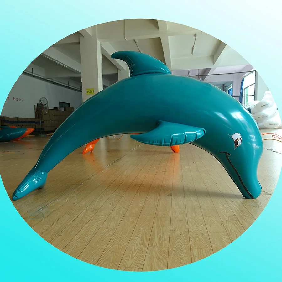 SZZHN Custom Inflatable Dolphin High Quality Fun Kissing Dancing Dolphin Sea World Event Lawn Display Inflatable Dolphin