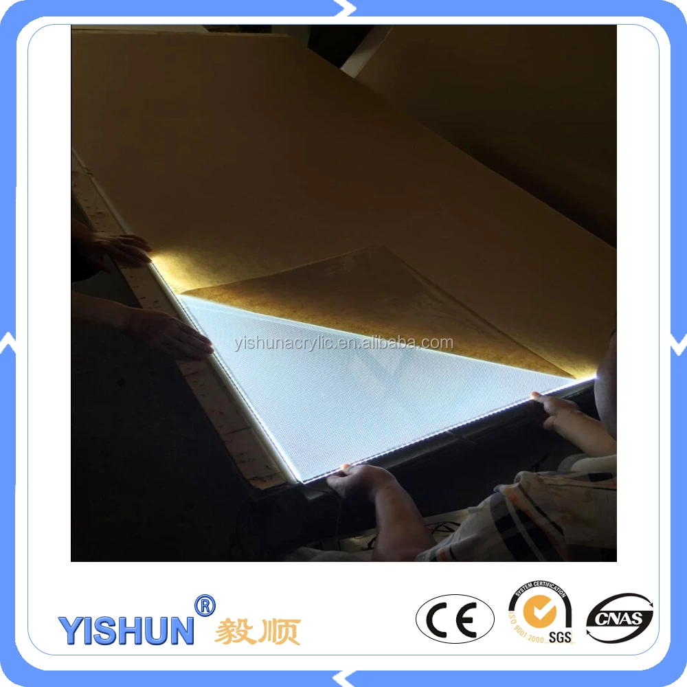 4ft*8ft big size Silk screen printing led lumisheet/LGP