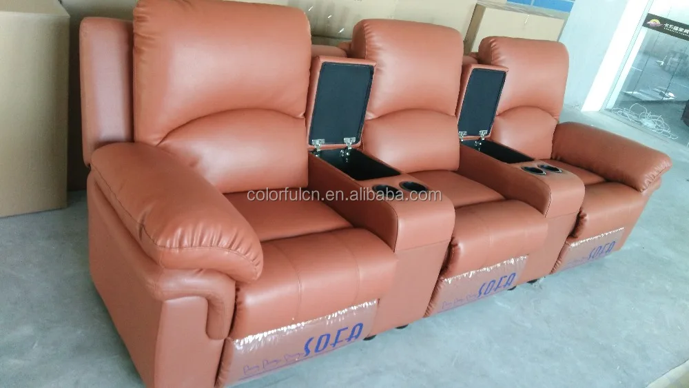 Italy Genuine Leather Cheers Furniture Recliner Sofa LS608(2+3 one set)