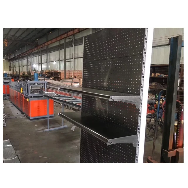 Supermarket Storage Rack Roll Forming Machine Warehouse Shelf Rack Roll Forming Machine