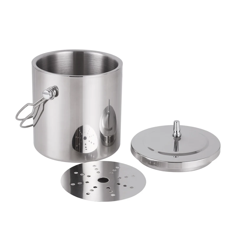 
Bar Ware Insulated Double Walled Ice Bucket With Handle <span style=