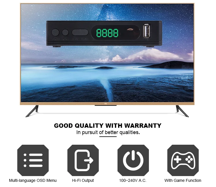 Телевизионная приставка dvb t2 BEKO модулятор бесплатный приемник цифрового телевидения HD