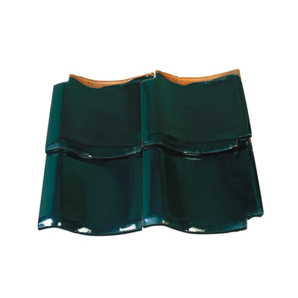 011-J14 green clay japanese roof tiles for sale