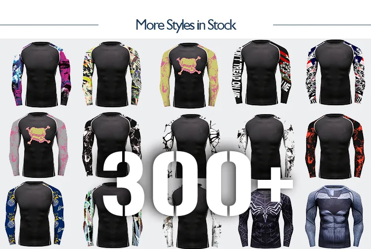 OEM Design jiu jitsu grappling long sleeve Pink Rock mma rush guard compression