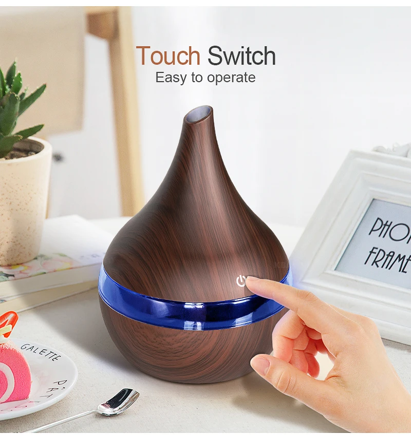130ml portable Wholesale wood Grain Cool Mist Aroma Ultrasonic Mini Humidifier promotional USB diffuser