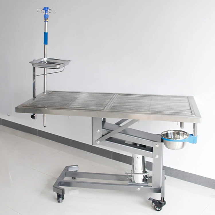 
clinic bed manual surgical pet animal veterinary vet dog operating table 
