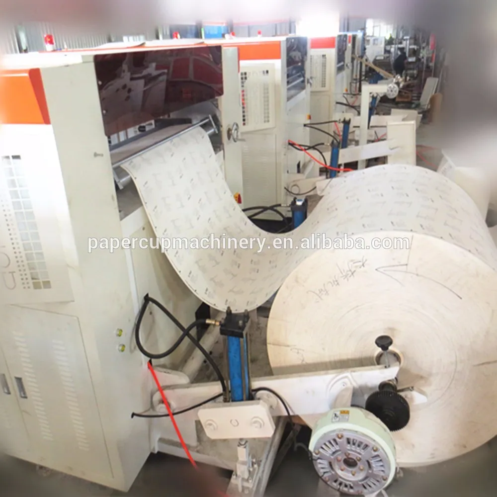 Automatic High speed  flexo paper cup printing roll die cutting machine