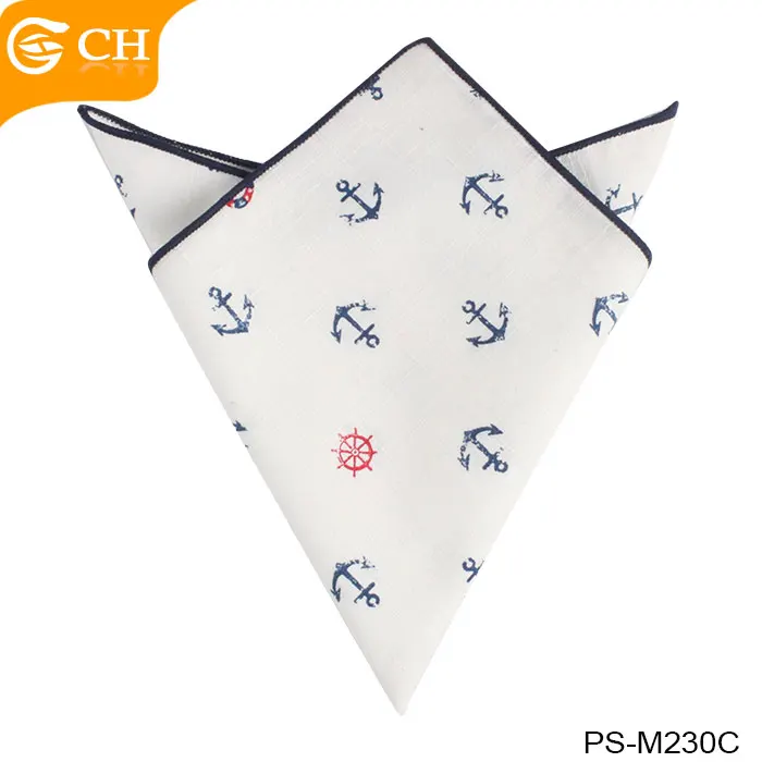 Chinese Factory Various Designs Hanky Hot Sale Digital Printed Floral Dots Paisley Pocket Square Custom 100% Cotton Handkerchief