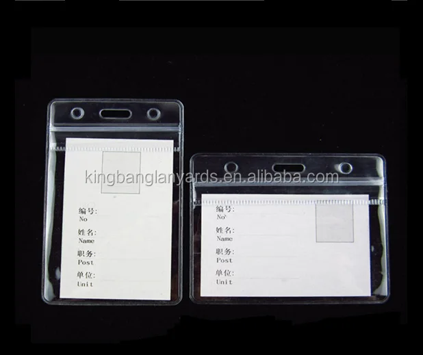 
ID badge holder pouches waterproof badge holders 