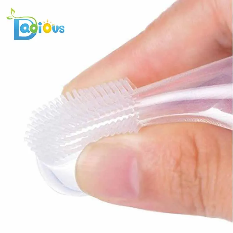 Soft Silicone Baby Massage Finger Toothbrush For Infant Teeth Clean
