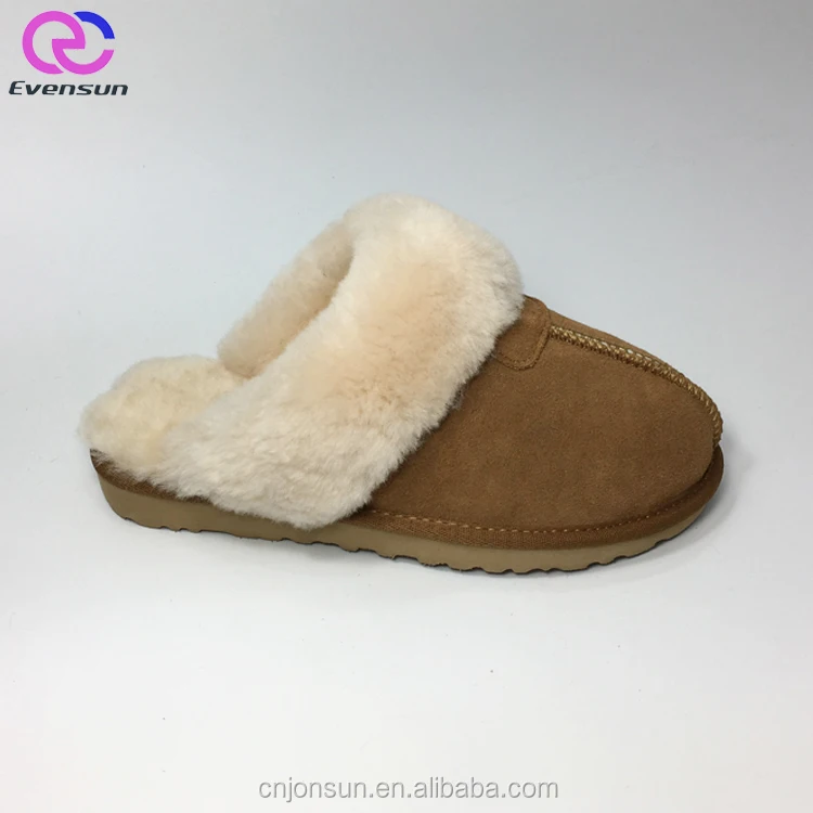 Хорошая цена Новое поступление Крытый корова замши шлепанцы Тапочки