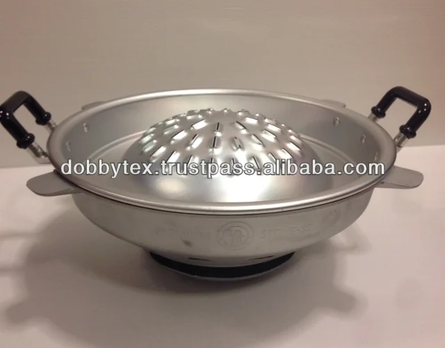 THAI / KOREAN TABLE TOP CHARCOAL AND GAS BARBECUE BBQ GRILL SET 12-14 INCHES (30-40cm)(Mokkata)