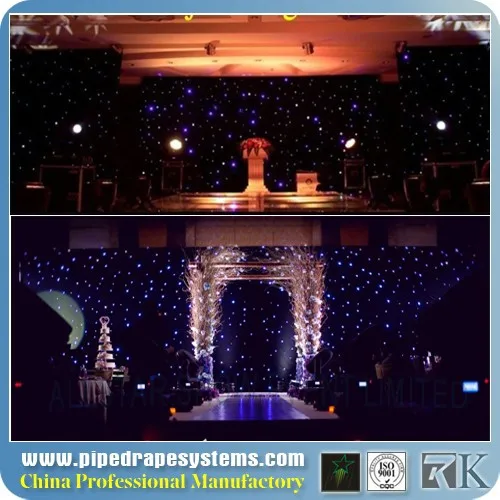 led wedding lighted curtain star cloth backdrop