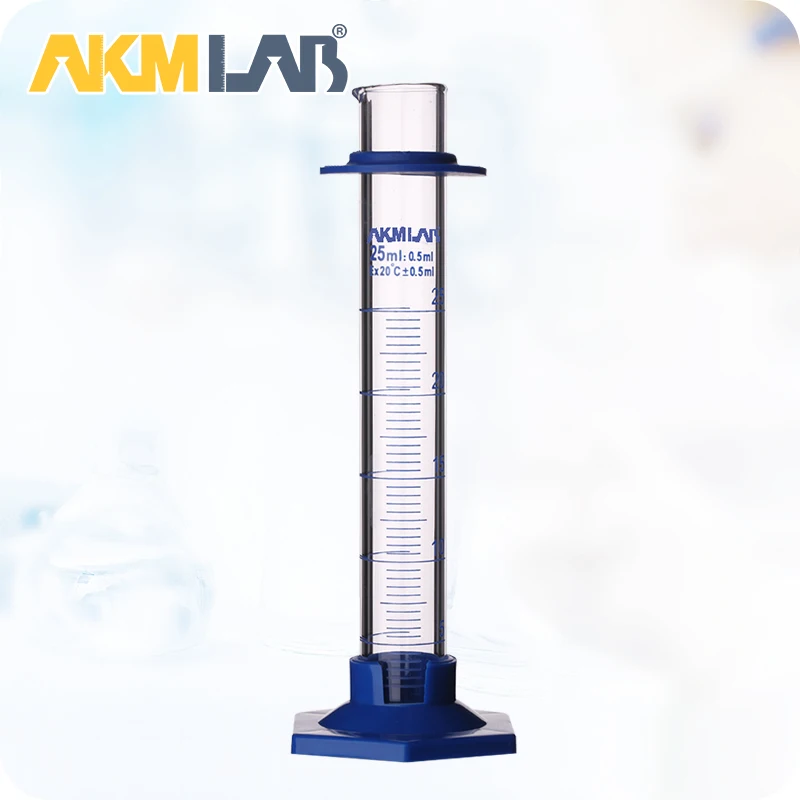AKMLAB Laboratory Borosilicate Glass Measuring Cylinder