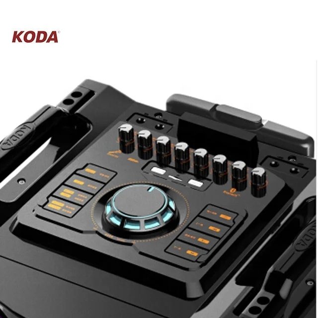 hi-fi multimedia active pa system outdoor portable trolley speaker