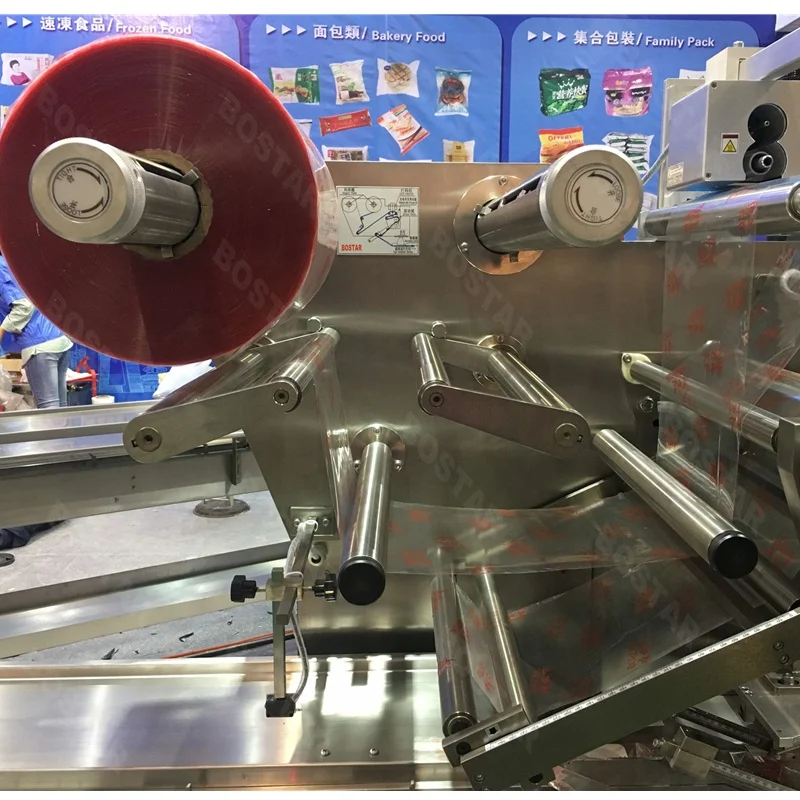 Wholesale Low Price Horizontal Pillow Pita Bread Packing Pack Machine For Bread Lough