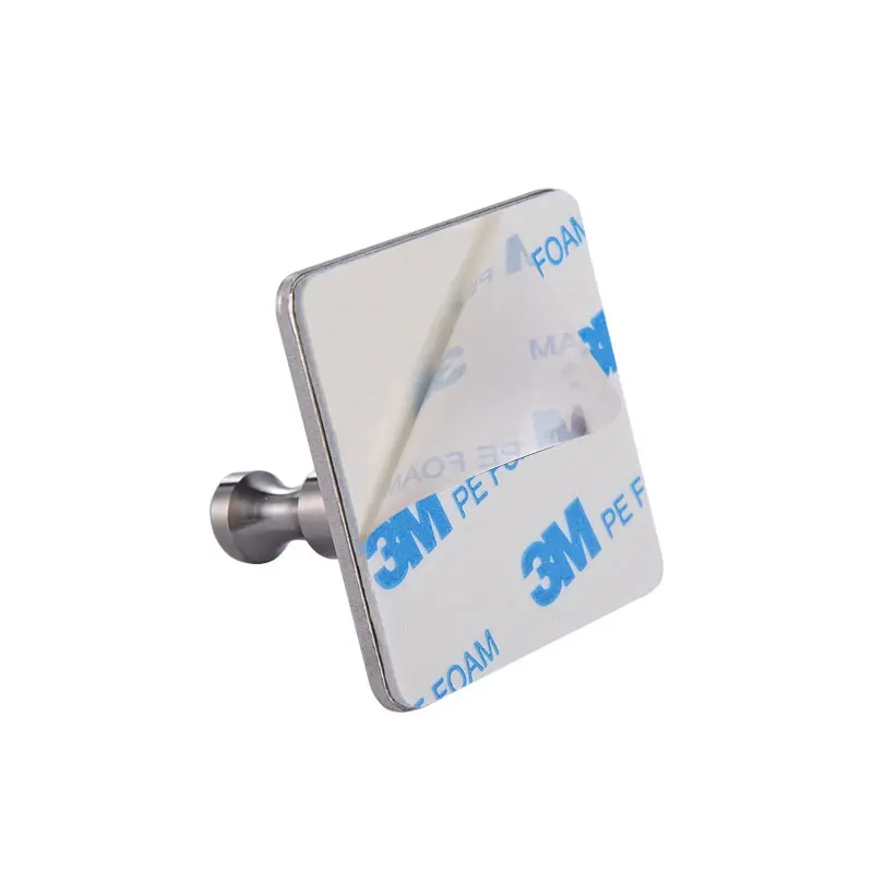 
square shape stainless steel 304 single wall hooks for clothes towel bag key 