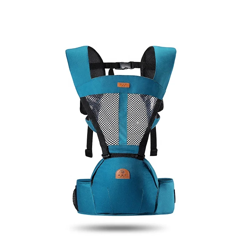 Wholesale high quality polyester breathable style soft ergonomic baby carrier with hip seat