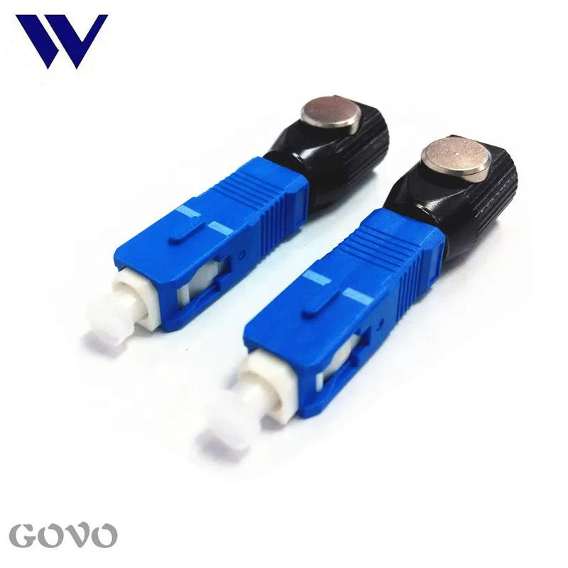 FC SC Square and round type fiber optic bare fiber adapter