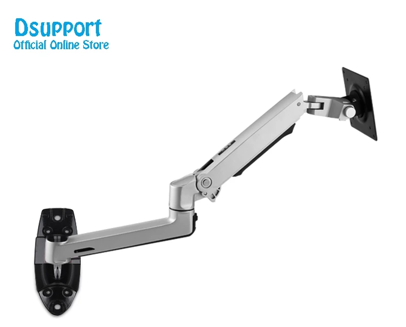 Настенное крепление из алюминиевого сплава, механический держатель для монитора с пружинным рычагом, крепление для ЖК-монитора с полным движением, кронштейн для монитора