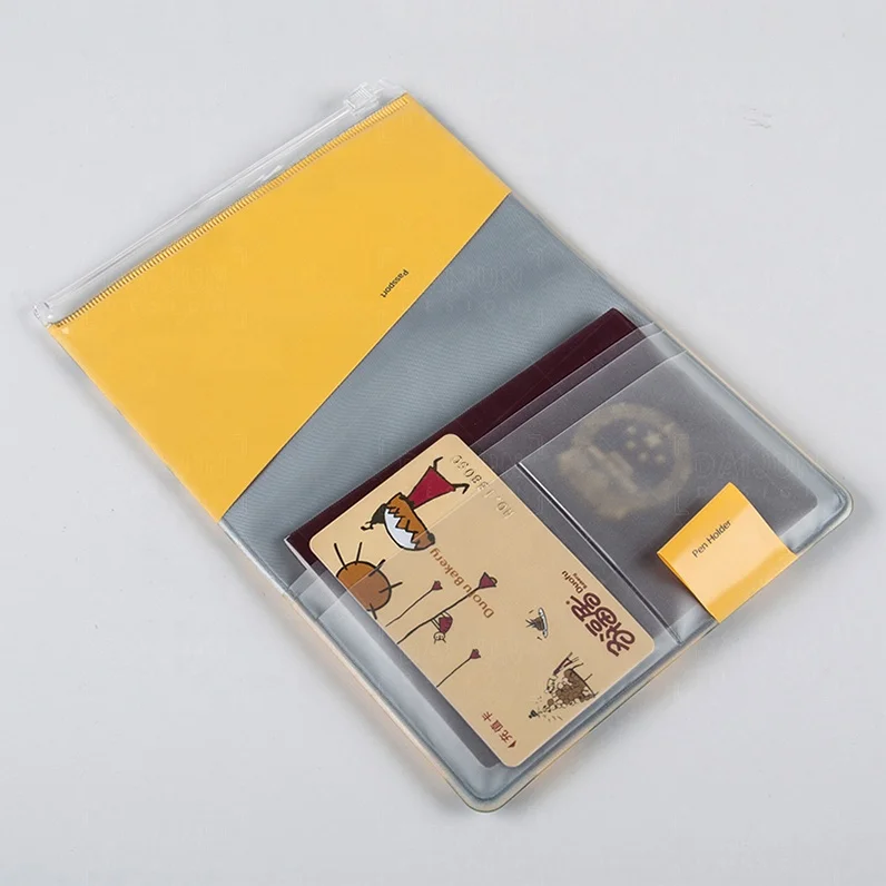 2019 Leather Eco Friendly Passport Holder, Full Color Printing Passport Size Booklet Pvc Passport Cover