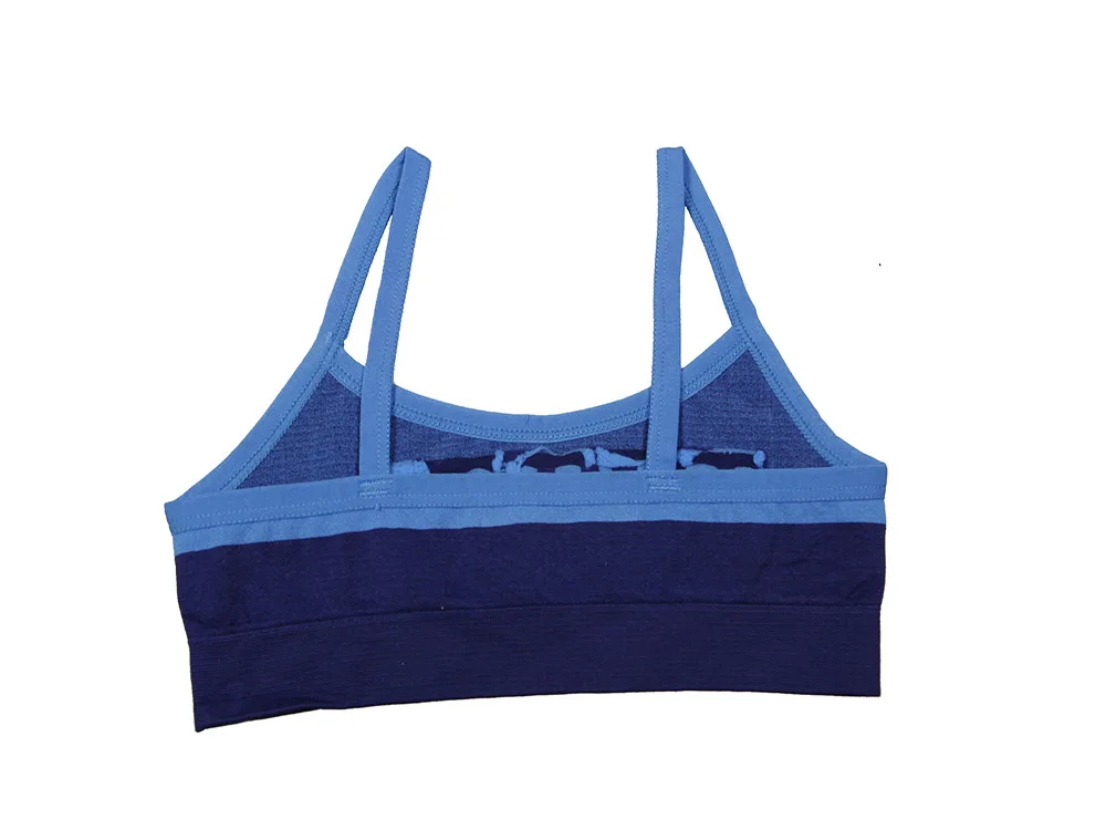 
Everyday Wear Young School Girls Seamless bra Black and Pink Yarn Dye with Letter 