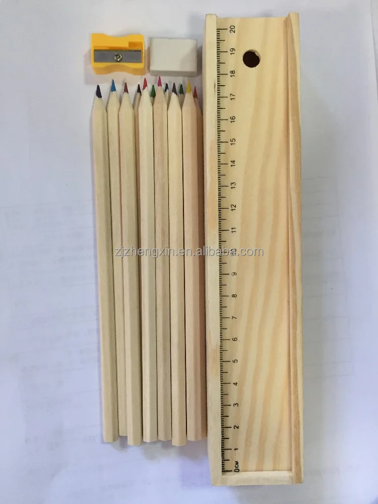 wooden HB pencil with erser blister  office school stationery gift  set pencil set