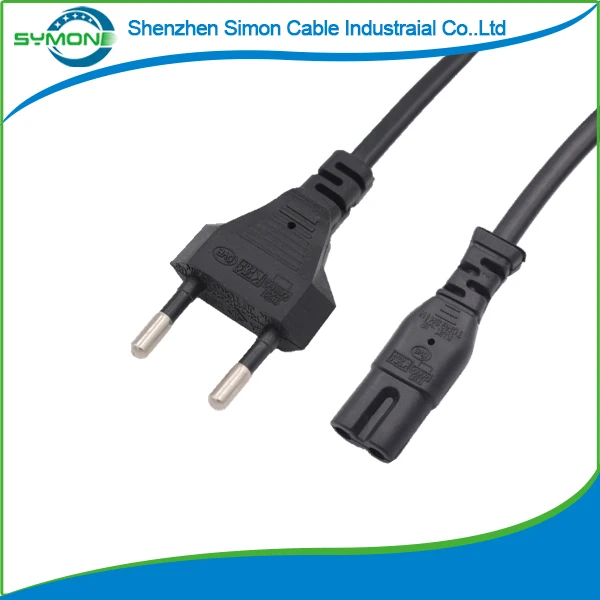 1.5m EU 2PIN AC power cord for radio
