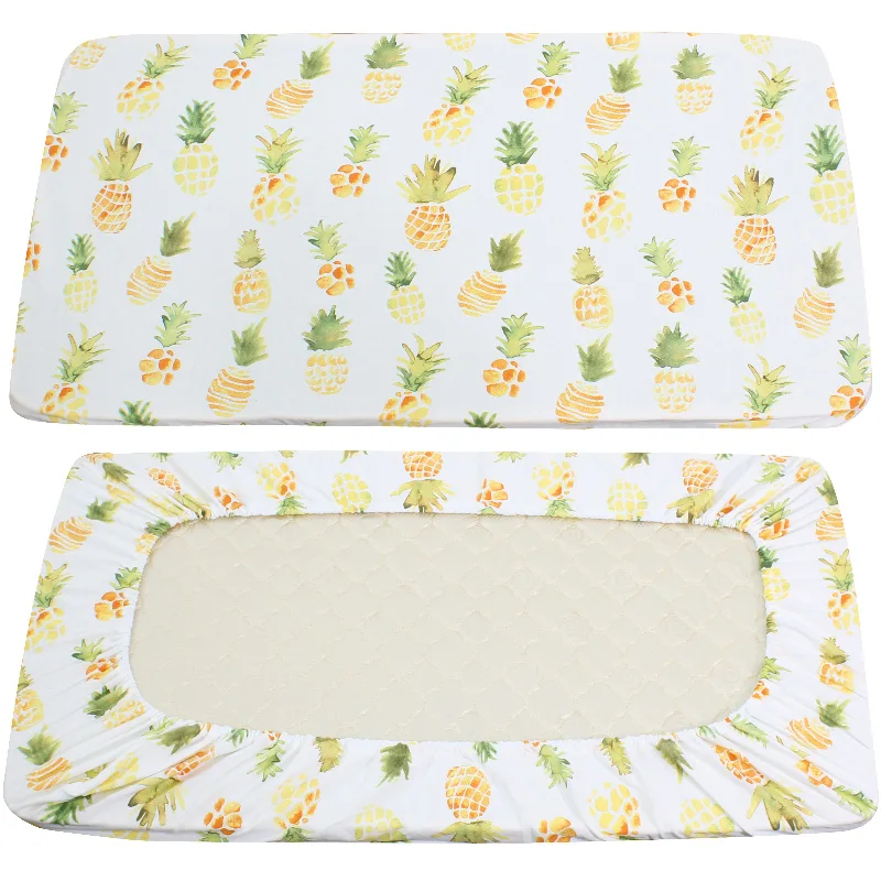 custom breathable newborn toddler bed nursery bedding crib organic fitted 100% cotton jersey baby cot sheet sets