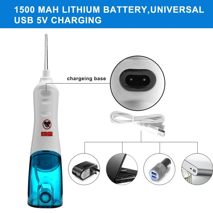 
Recgargeable water tooth pick portable oral irrigator 