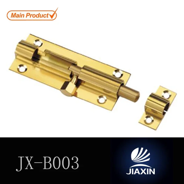 1.5 inch width aluminium door brass white flush bolt for double doors