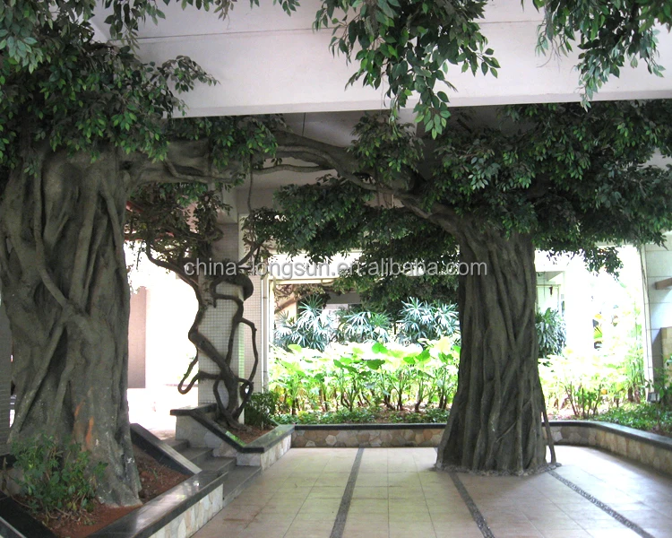 WS16041201 изготовление нестандартного размера сад декоративных высокая подражали fibeglass искусственный фикус деревьев